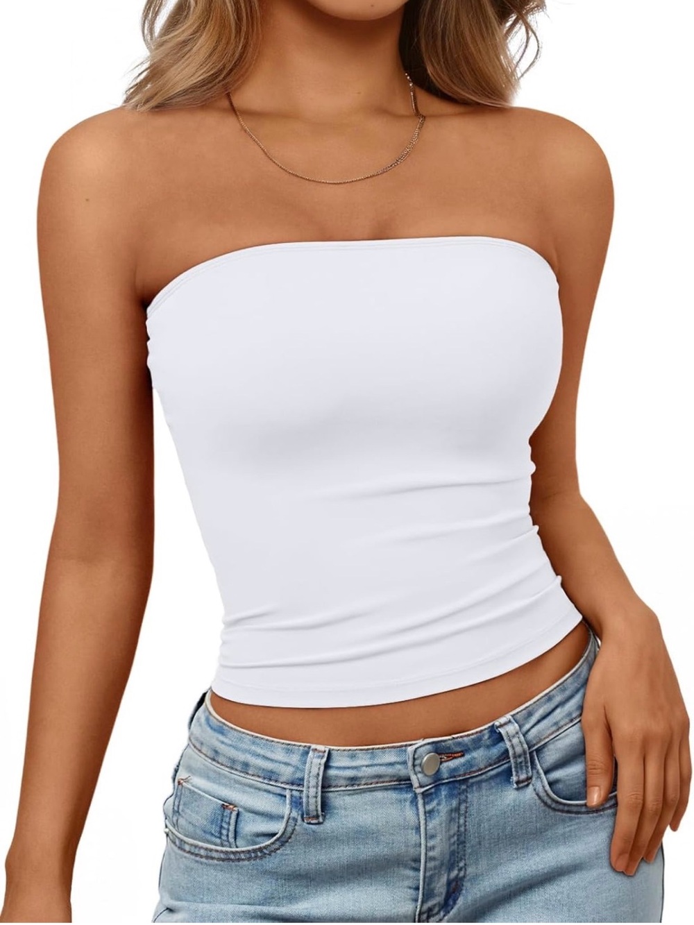 New Bandeau top white sz XS